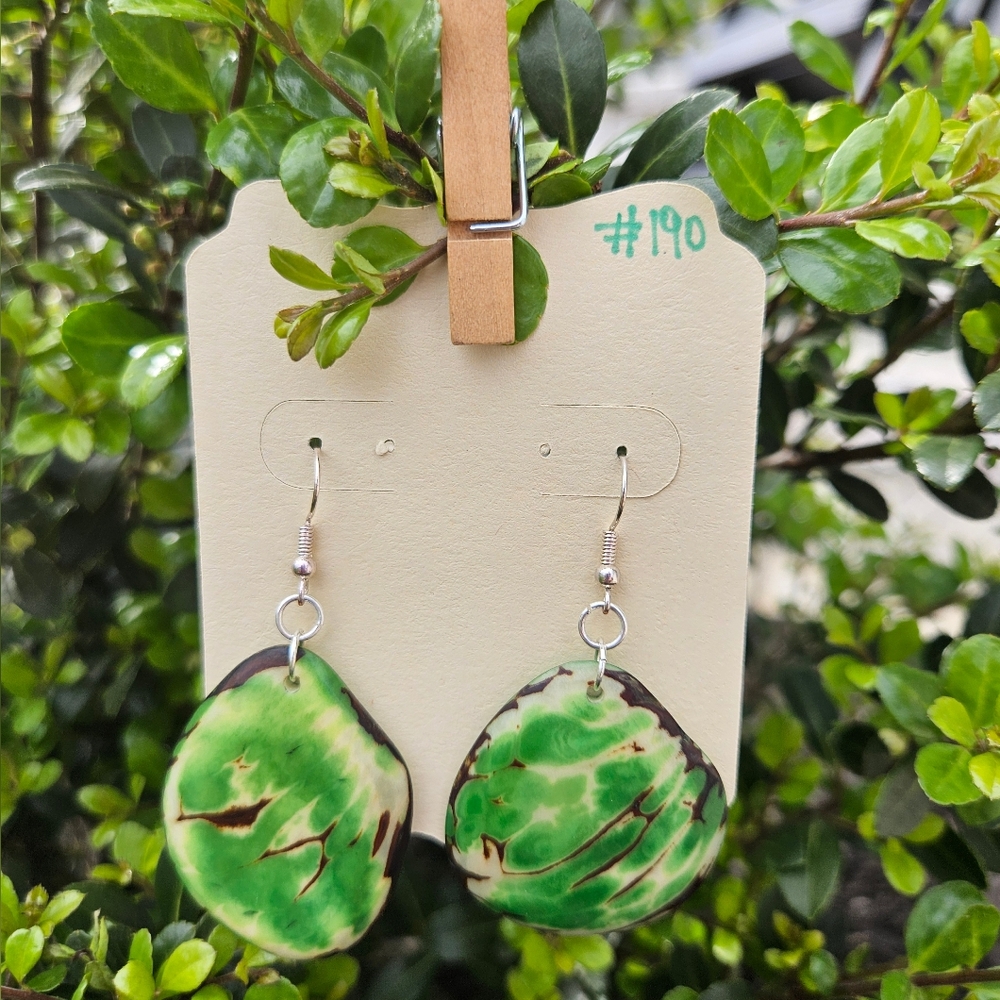 2 for $30 Handcrafted tagua earrings